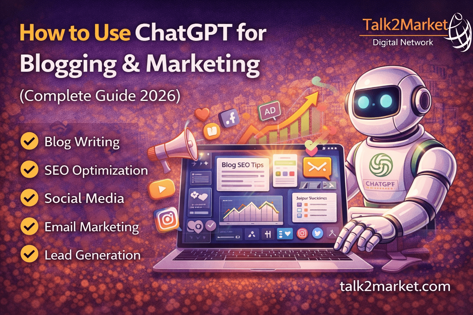 How to Use ChatGPT for Blogging & Marketing (Complete Guide 2026)